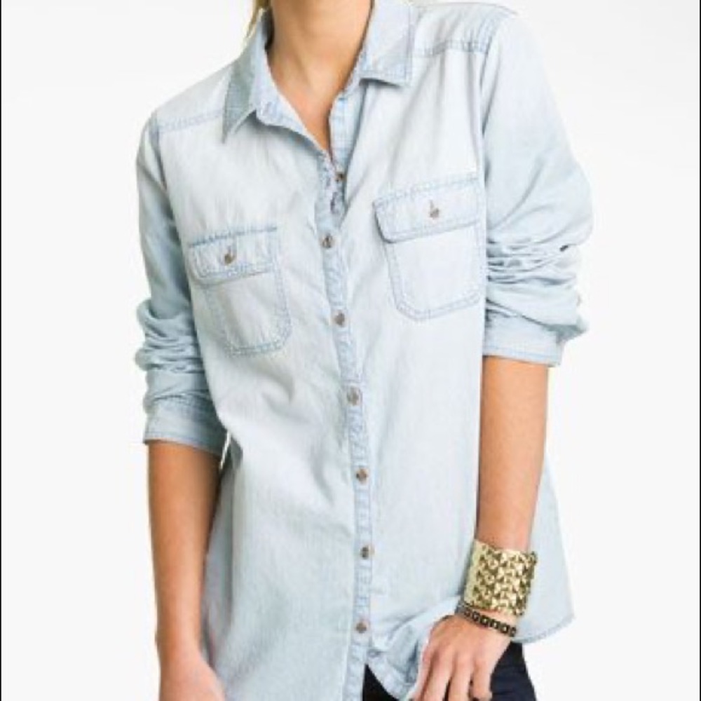Chambray button down